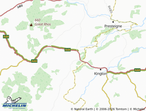 Mappa MICHELIN Old Radnor - ViaMichelin