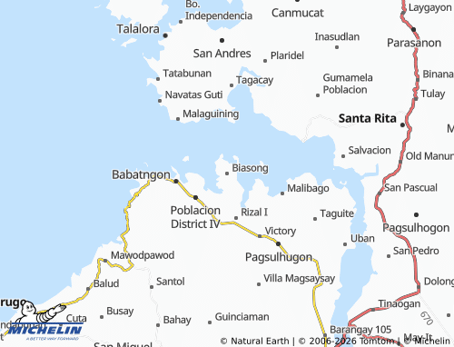 MICHELIN Biasong map - ViaMichelin