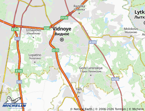 Carte MICHELIN Pugovichino - ViaMichelin