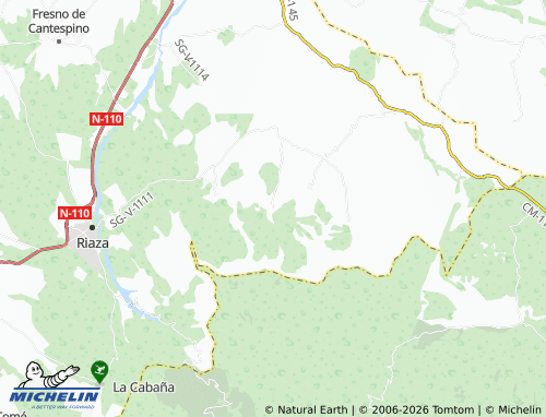 Carte MICHELIN Becerril - ViaMichelin