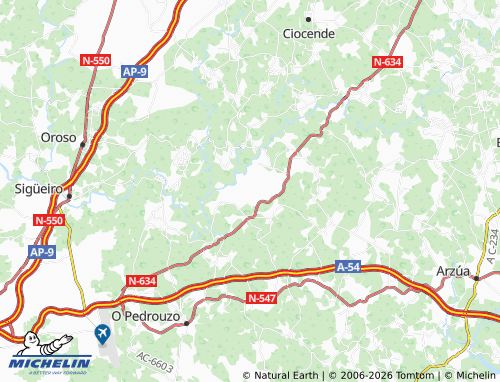 MICHELIN Cabanelas map - ViaMichelin
