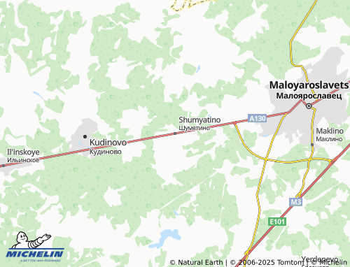 MICHELIN Shumyatino map - ViaMichelin