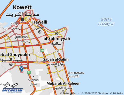 MICHELIN Salwa 4 map - ViaMichelin
