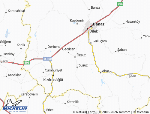 Mappa MICHELIN Öksüz - ViaMichelin