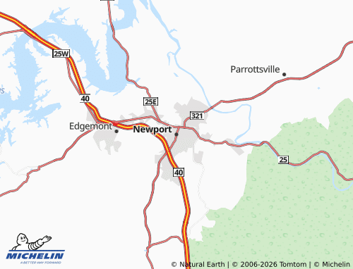 Mapa MICHELIN Newport - ViaMichelin