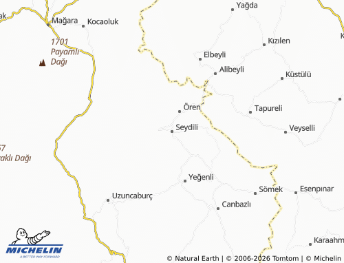 MICHELIN Seydili map - ViaMichelin