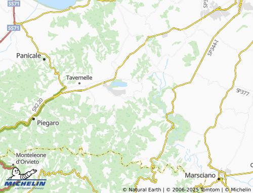 MICHELIN Pietrafitta map - ViaMichelin