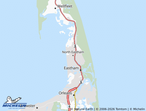 Mapa MICHELIN North Eastham - ViaMichelin