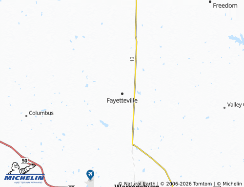 Mapa MICHELIN Fayetteville - ViaMichelin