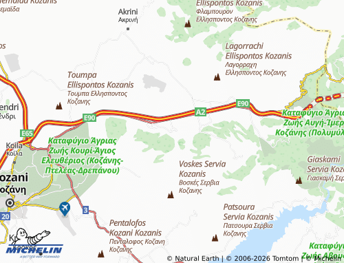 Carte MICHELIN Thymaria - ViaMichelin