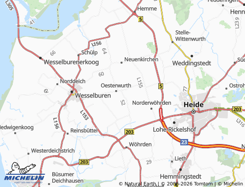 MICHELIN Poppenwurth map - ViaMichelin