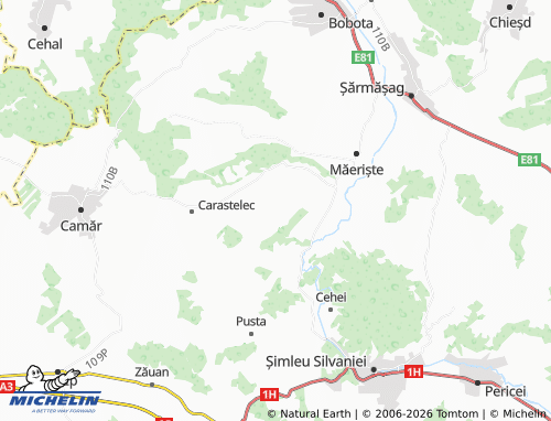 MICHELIN Mălădia map - ViaMichelin