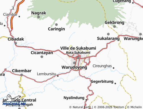 Mapa MICHELIN Gunung Puyuh - ViaMichelin