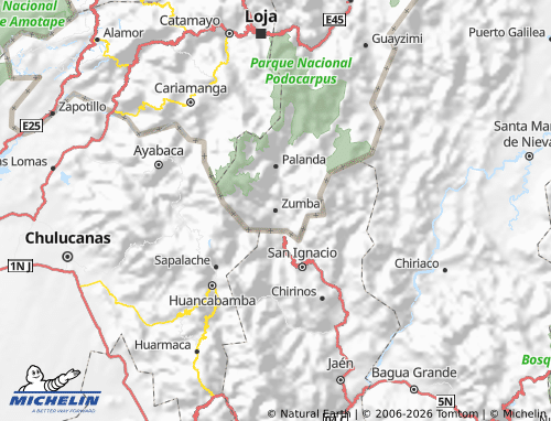 MICHELIN Chinchipe map - ViaMichelin