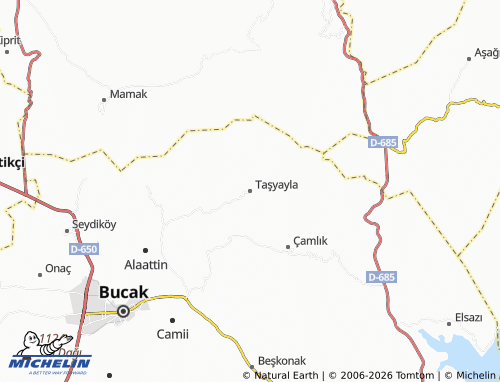 Mappa MICHELIN Taşyayla - ViaMichelin