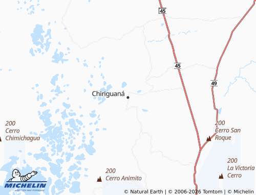 Carte MICHELIN Chiriguaná - ViaMichelin