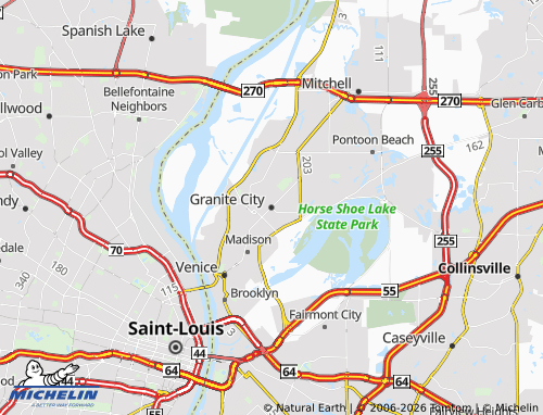 Mappa MICHELIN Granite City - ViaMichelin