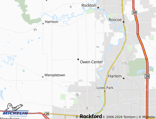Mappa MICHELIN Owen Center - ViaMichelin
