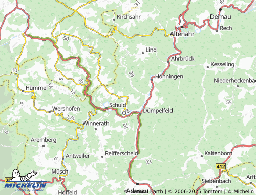 MICHELIN Sierscheid map - ViaMichelin