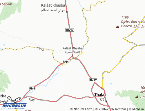 Carte MICHELIN Kalaa El Khasba - ViaMichelin