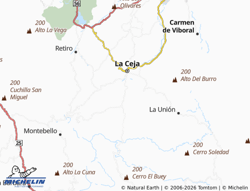 MICHELIN El Tambo map - ViaMichelin
