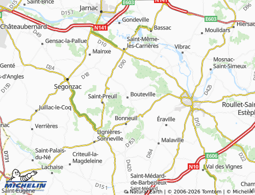 Mapa MICHELIN Bouteville - ViaMichelin