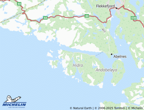 MICHELIN Hidrasund map - ViaMichelin