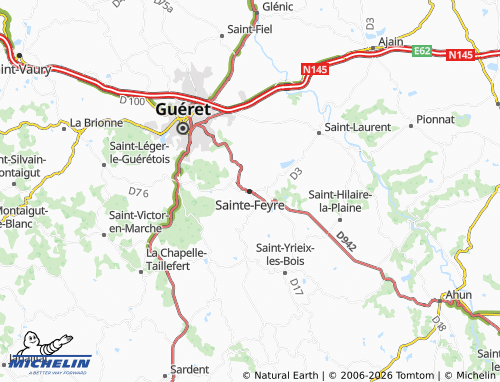 Mapa MICHELIN Sainte-Feyre - ViaMichelin