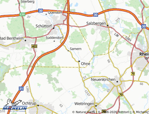 MICHELIN Büter map - ViaMichelin