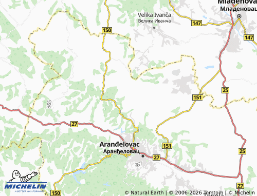 Mapa MICHELIN Misača - ViaMichelin