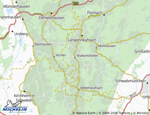 MICHELIN Walkertshofen map - ViaMichelin