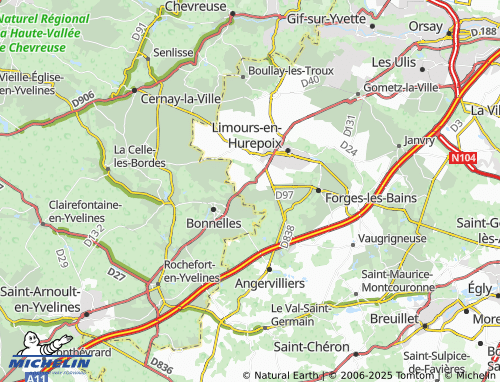 Carte MICHELIN Malassis - ViaMichelin