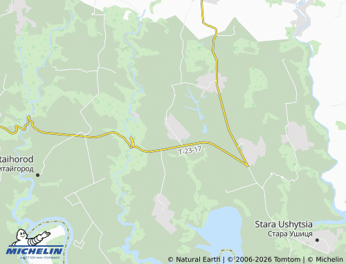MICHELIN Krushanivka map - ViaMichelin