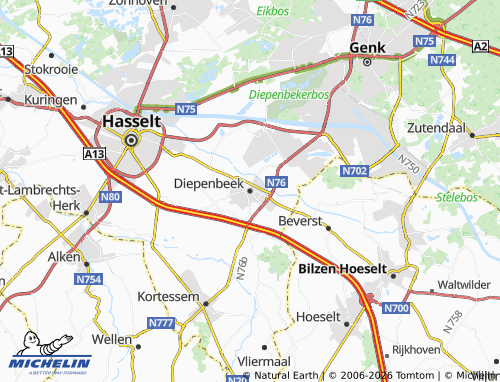 Mappa MICHELIN Diepenbeek - ViaMichelin