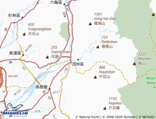 Mappa MICHELIN mao lin qu - ViaMichelin