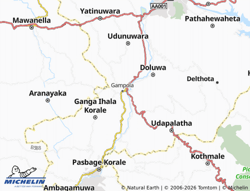 MICHELIN Maligapurana map - ViaMichelin