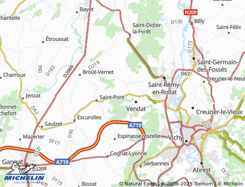 Carte MICHELIN Champoux - ViaMichelin