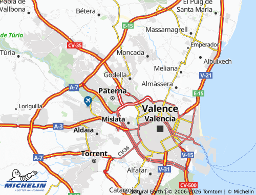 Mappa MICHELIN Benimámet - ViaMichelin