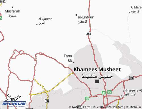 MICHELIN-Landkarte al-Washm - ViaMichelin