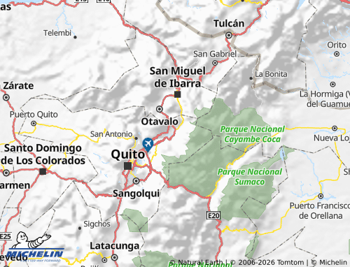 MICHELIN-Landkarte Cayambe - ViaMichelin