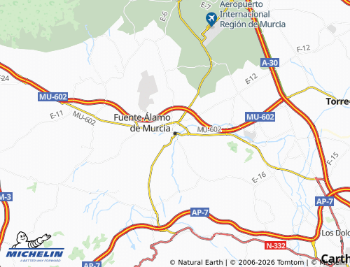 MICHELIN Fuente Álamo de Murcia map - ViaMichelin