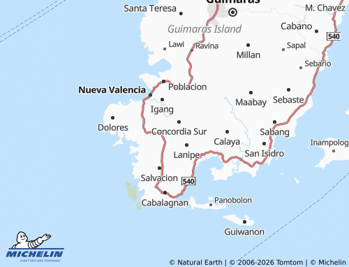 MICHELIN Oracon Sur map - ViaMichelin
