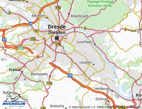 MICHELIN Strehlen map - ViaMichelin