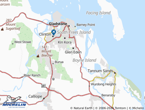 Mapa MICHELIN O'Connell - ViaMichelin