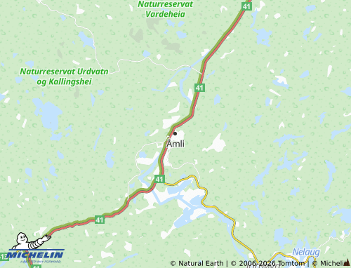 Carte MICHELIN Åmli - ViaMichelin