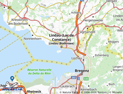 MICHELIN-Landkarte Lindau (Bodensee) - ViaMichelin