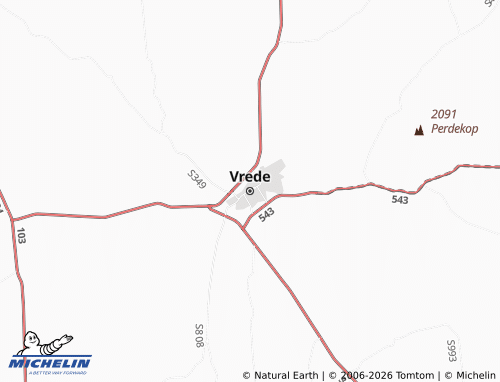 Mappa MICHELIN Vrede - ViaMichelin
