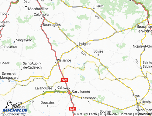Mapa MICHELIN Monmarvès - ViaMichelin