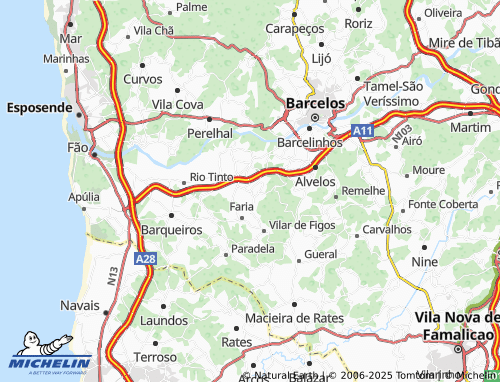 MICHELIN-Landkarte Cruz - ViaMichelin
