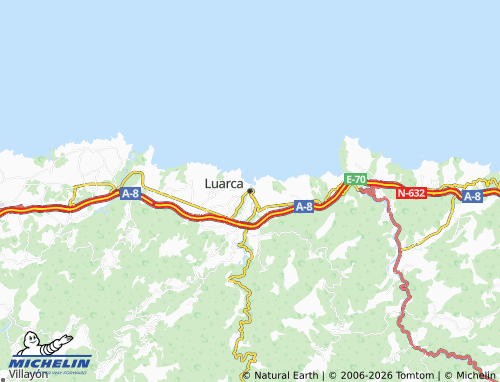 Kaart MICHELIN Luarca - ViaMichelin